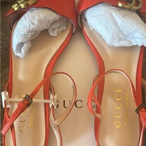 Orange Dress Sandals